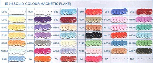 Solid-colour Magnetic Flake